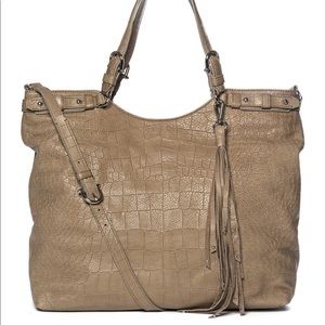 Etienne Aigner Charlotte Convertible Croc Tote
